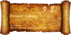 Venesz Emese névjegykártya